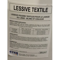 Lessive textile en poudre